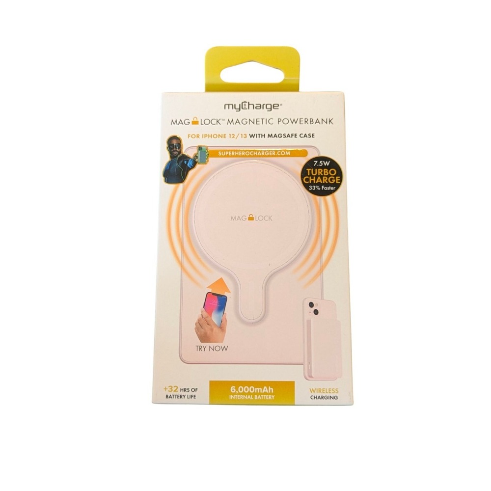 C8. MyCharge Maglock Magnetic Powerbank 6mAh , Excellent Shape, No Charging Cord